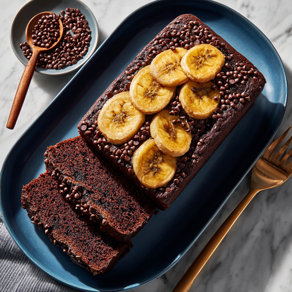 Chocolate Espresso Banana Bread Recipe - Recipe Image