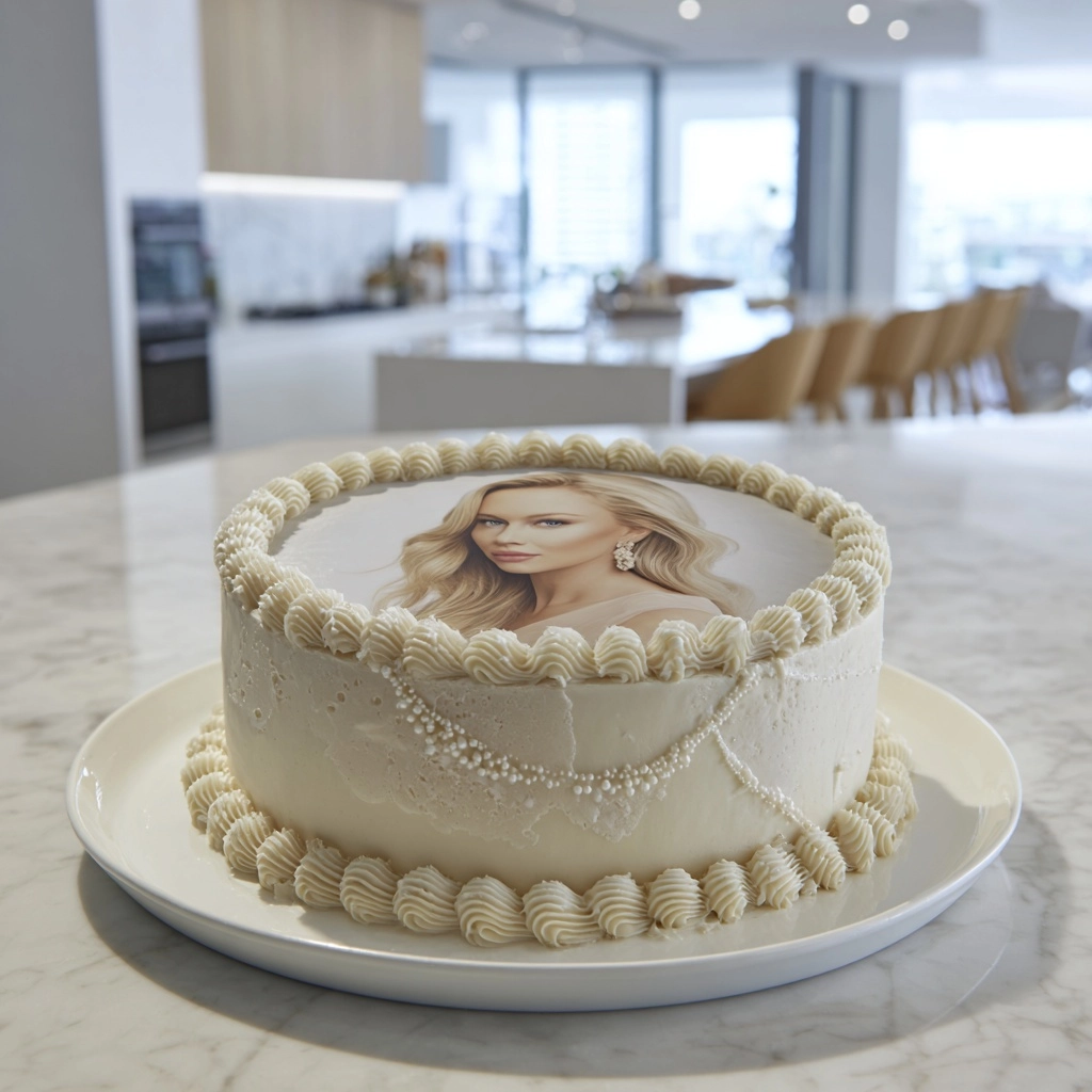 How to make Celebrity Crush Tribute Cake with Edible Prints Recipe - Recipe Image