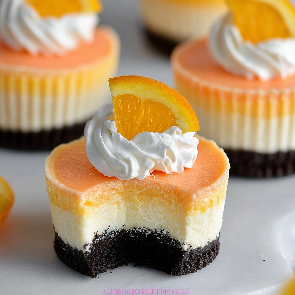 Orange Creamsicle Mini Cheesecakes Recipe - Recipe Image