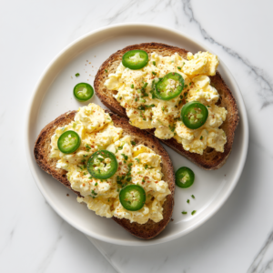 Crispy & Spicy Egg Salad on Toast Recipe