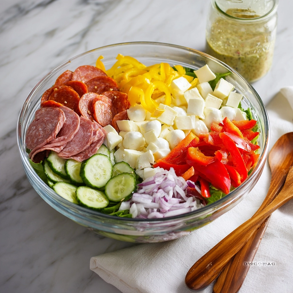 Italian Sub Salad Recipe 6 Italian Sub Salad Recipe - Recipe Image