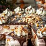 Hazelnut Mousse Cake with Vanilla Cream Recipe
