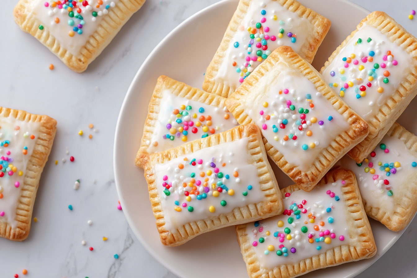 Homemade Rainbow Pop Tarts Recipe - Recipe Image