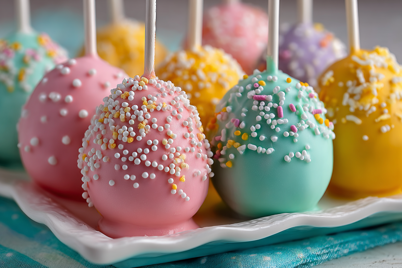 Pastel Easter Egg Cake Pops Recipe